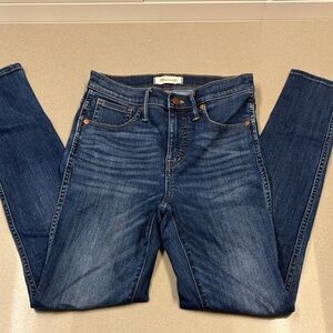 Madewell Dark Blue Skinny Jeans